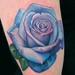tattoo galleries/ - Blue purple pink rose tattoo